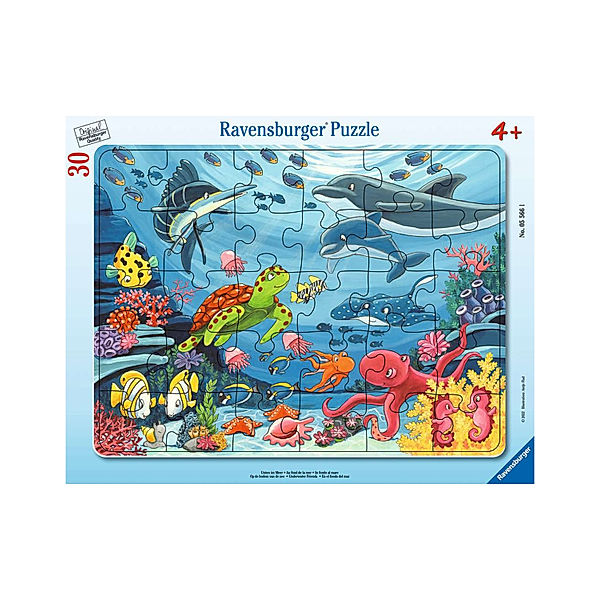 Ravensburger Verlag Rahmenpuzzle UNTEN IM MEER 30-teilig