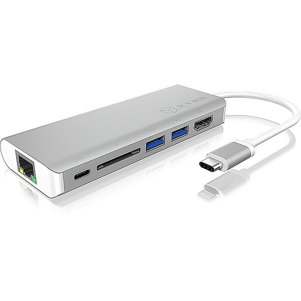 RAIDSONIC ICY BOX Dockingstation USB-C zu USB 3.0, HDMI, SD und RJ45