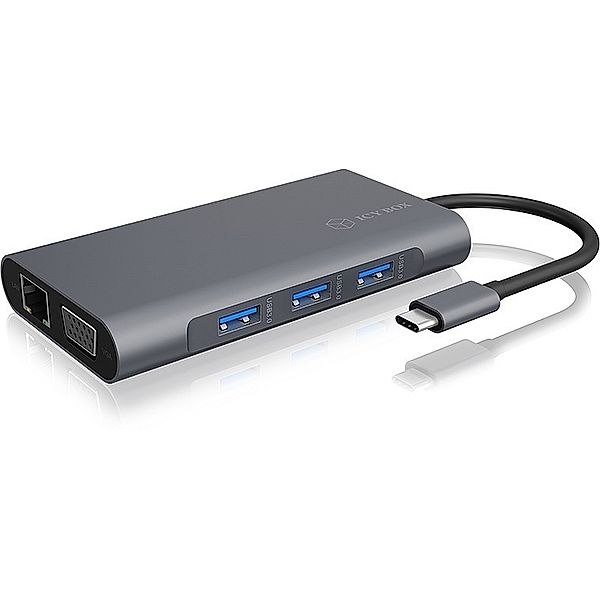 RAIDSONIC ICY BOX USB Type-C Dockingstation mit zwei Videoschnitten