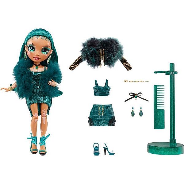 MGA Entertainment Rainbow High CORE Fashion Doll S4- Jewel Richie (Emerald)