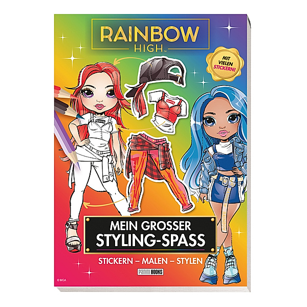 Rainbow High: Mein grosser Styling-Spass - Stickern - Malen - Stylen, Panini