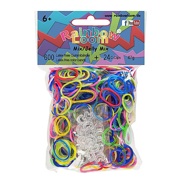 Rainbow Loom Rainbow Loom Gummibänder Jelly Mix