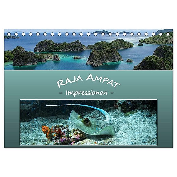 Raja Ampat - Impressionen (Tischkalender 2024 DIN A5 quer), CALVENDO Monatskalender, Ute Niemann