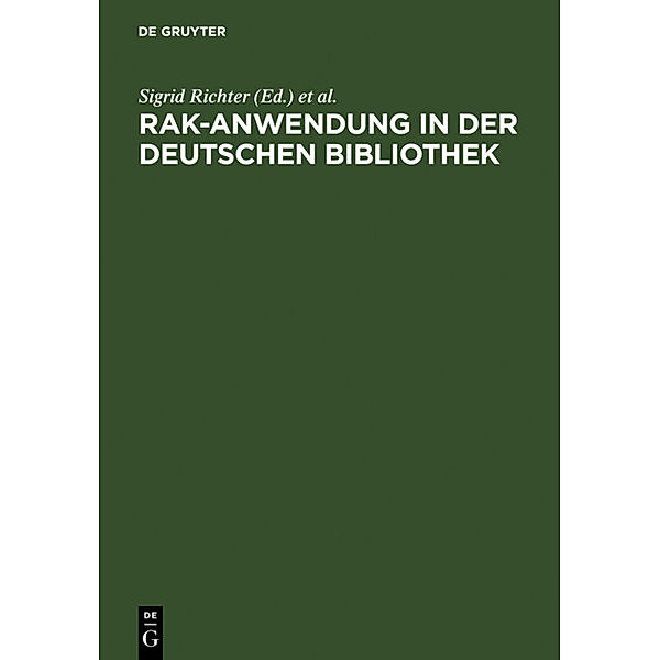 RAK-Anwendung in der Deutschen Bibliothek