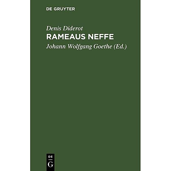 Rameau's Neffe, Denis Diderot