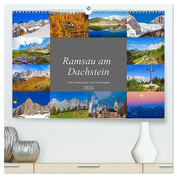 Ramsau am Dachstein (hochwertiger Premium Wandkalender 2024 DIN A2 quer), Kunstdruck in Hochglanz, Christa Kramer