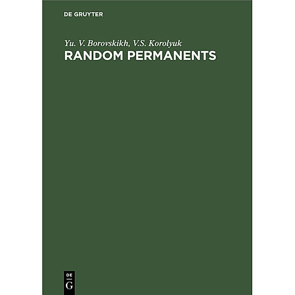 Random Permanents, Yu. V. Borovskikh, V. S. Korolyuk