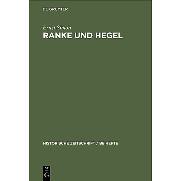Ranke und Hegel, Ernst Simon