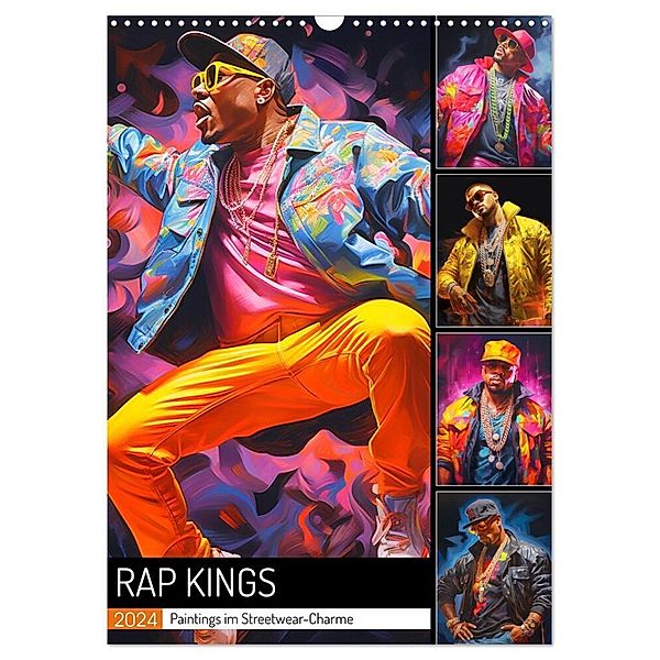 Rap Kings. Paintings im Streetwear-Charme (Wandkalender 2024 DIN A3 hoch), CALVENDO Monatskalender, Rose Hurley