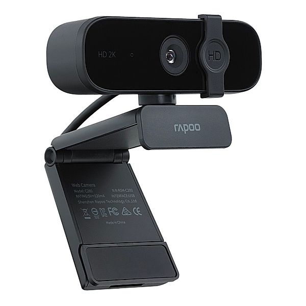 Rapoo Full-HD-Webcam XW2K 2K (4MP), Schwarz