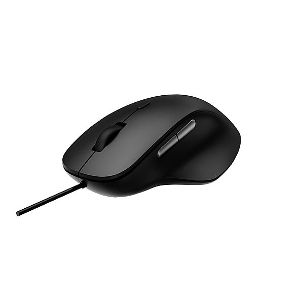 Rapoo Kabelgebundene ergonomische optische Maus N500, Schwarz