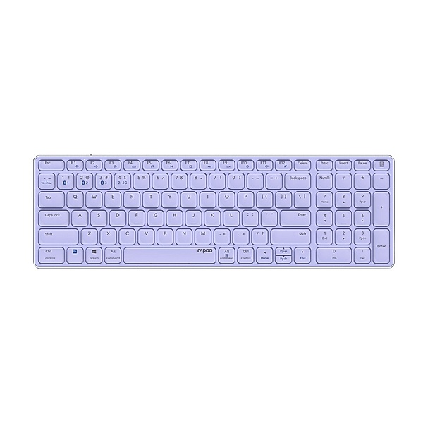 Rapoo Kabellose Multi-Mode-Tastatur E9700M, Lila, QWERTZ