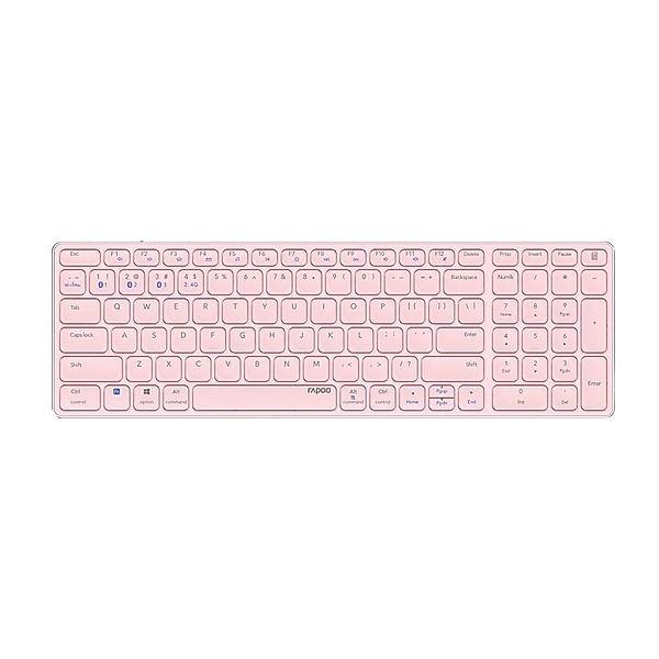 Rapoo Kabellose Multi-Mode-Tastatur E9700M, Pink, QWERTZ