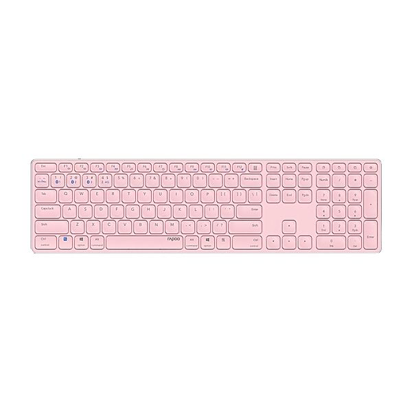 Rapoo Kabellose Multi-Mode-Tastatur E9800M, Pink, QWERTZ