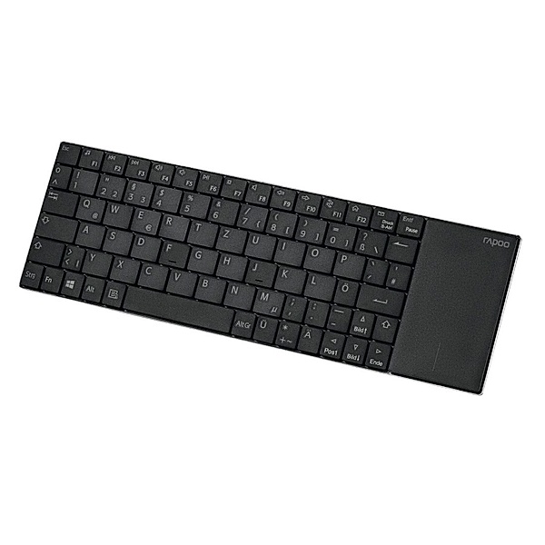 Rapoo Kabellose Touch-Tastatur E2710, Schwarz