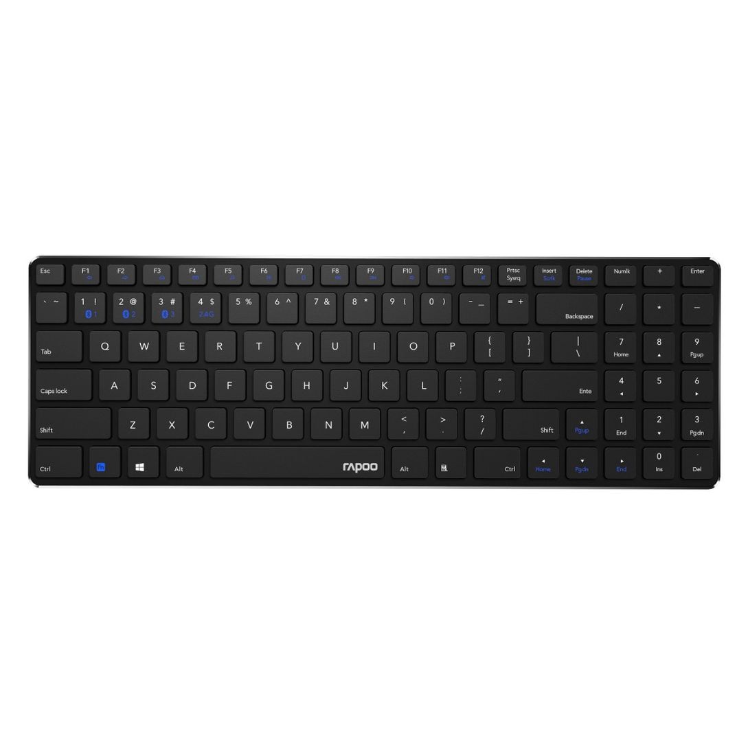 Rapoo Kabellose ultraflache Multi-Mode-Tastatur E9100M, Schwarz |  Weltbild.ch