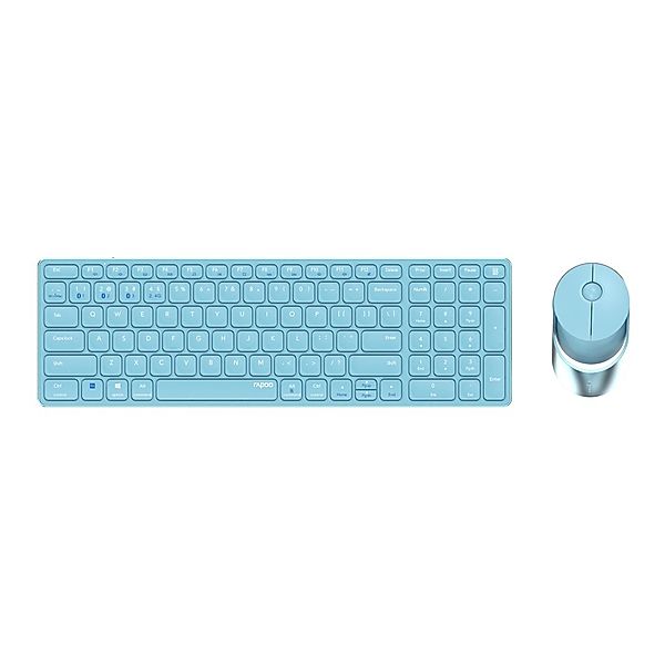 Rapoo Kabelloses Multi-Mode-Deskset 9750M, Blau, QWERTZ