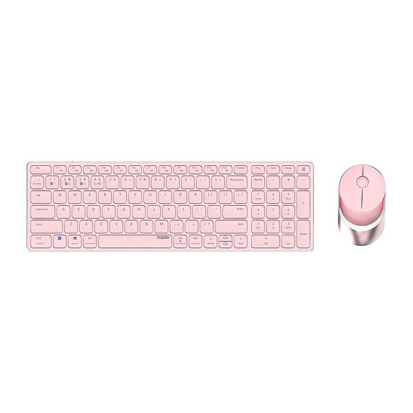 Rapoo Kabelloses Multi-Mode-Deskset 9750M, Pink, QWERTZ