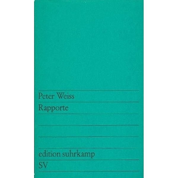 Rapporte.Bd.1, Peter Weiss