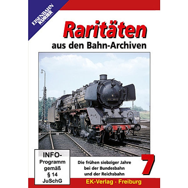 Raritäten aus den Bahn-Archiven, DVDs: Tl.7 Die frühen siebziger Jahre bei der Bundesbahn und der Reichsbahn, 1 DVD