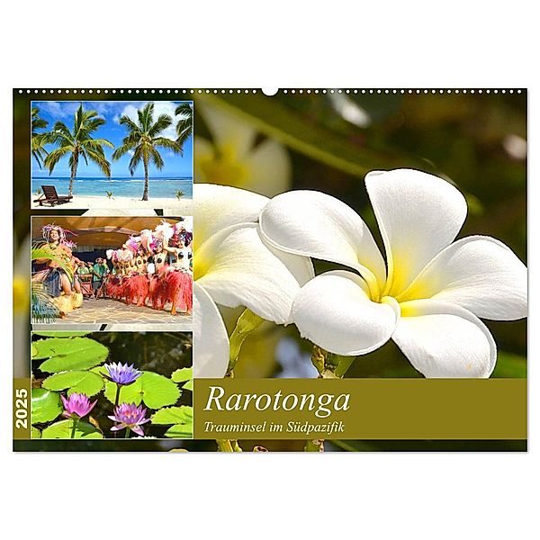 Rarotonga - Trauminsel im Südpazifik. (Wandkalender 2025 DIN A2 quer), CALVENDO Monatskalender, Calvendo, Nina Schwarze