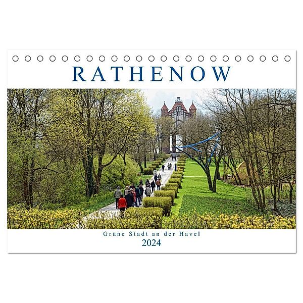 Rathenow - Grüne Stadt an der Havel (Tischkalender 2024 DIN A5 quer), CALVENDO Monatskalender, Anja Frost
