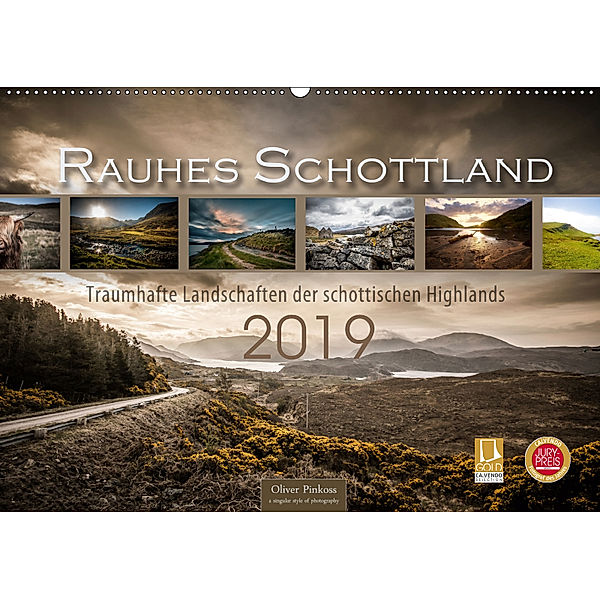 Rauhes Schottland (Wandkalender 2019 DIN A2 quer), Oliver Pinkoss