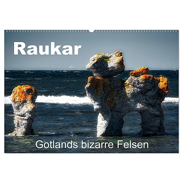 Raukar - Gotlands bizarre Felsen (Wandkalender 2024 DIN A2 quer), CALVENDO Monatskalender, André Poling