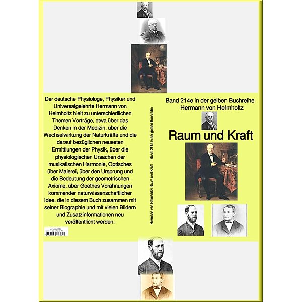 Raum und Kraft  - Teil 1 -  Band 214e in der gelben Buchreihe - bei Jürgen Ruszkowski, Hermann von Helmholtz