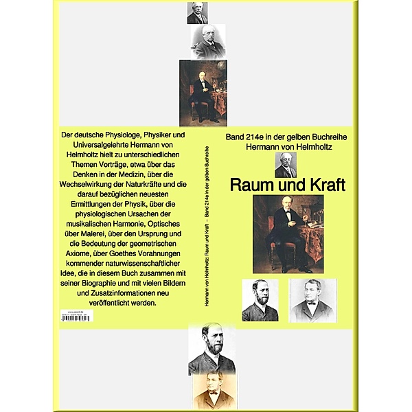 Raum und Kraft  - Teil 2 -  Band 214e in der gelben Buchreihe - bei Jürgen Ruszkowski, Hermann von Helmholtz