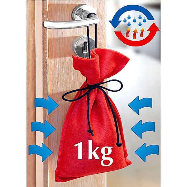 Raumentfeuchter-Sack 1kg Rot