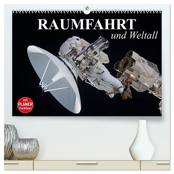 Raumfahrt und Weltall (hochwertiger Premium Wandkalender 2024 DIN A2 quer), Kunstdruck in Hochglanz, Elisabeth Stanzer