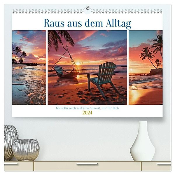 Raus aus dem Alltag (hochwertiger Premium Wandkalender 2024 DIN A2 quer), Kunstdruck in Hochglanz, Steffen Gierok-Latniak
