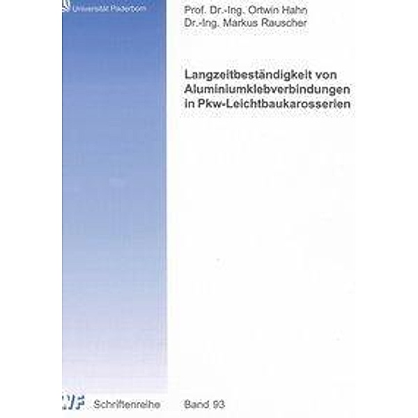 Rauscher, M: Langzeitbeständigkeit von Aluminiumklebverbindu, Markus Rauscher
