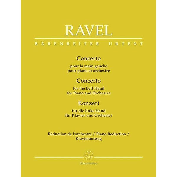 Ravel, M: Konzert für die linke Hand für Klavier/Orchester, Maurice Ravel