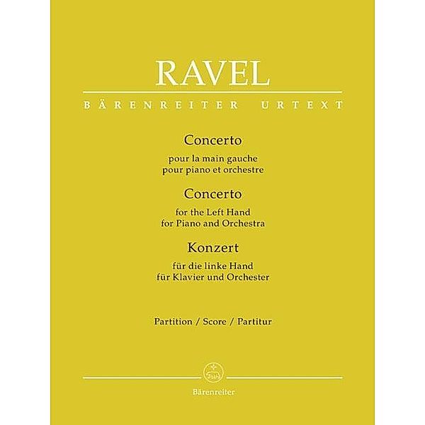 Ravel, M: Konzert für die linke Hand für Klavier und Orchest, Maurice Ravel