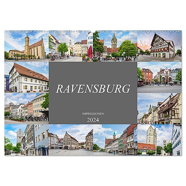 Ravensburg Impressionen (Wandkalender 2024 DIN A2 quer), CALVENDO Monatskalender, Dirk Meutzner