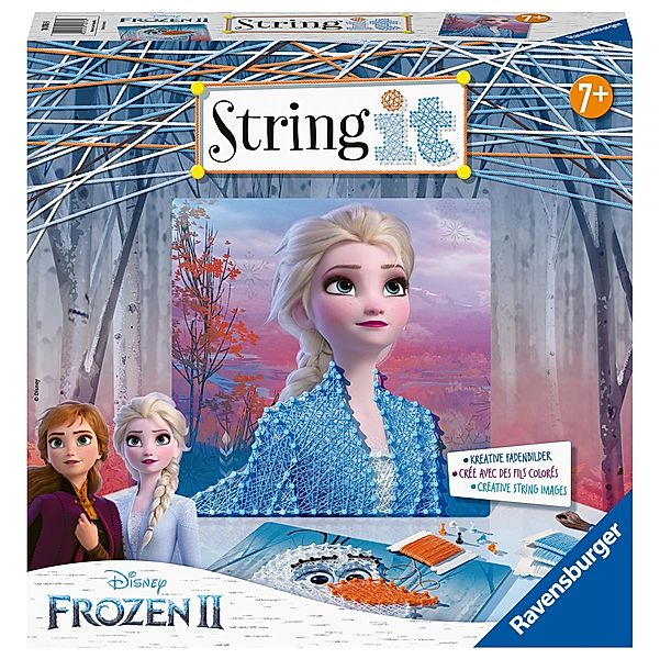 Ravensburger 18076 String it Midi String it Midi Disney Die Eiskönigin 2 - Kreative Fadenbilder mit der kinderleicht a