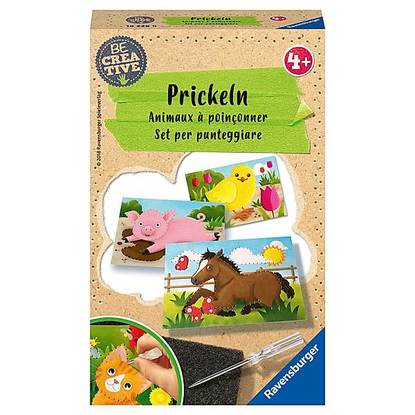 Ravensburger 18229 Be Creative Prickeln, DIY für Kinder ab 4 Jahren