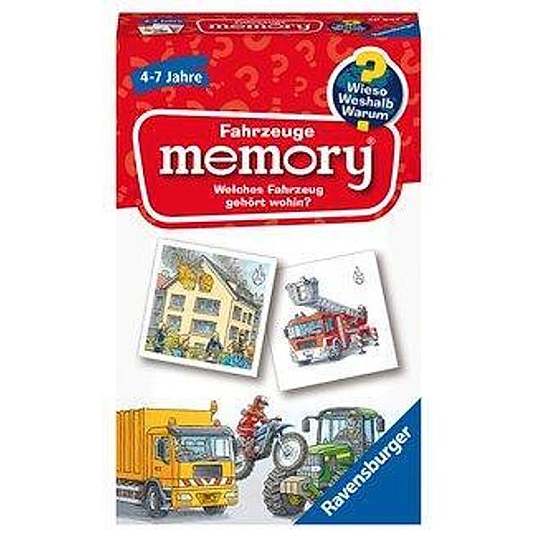 Ravensburger Verlag Ravensburger 20647 - Fahrzeuge memory® Wieso? Weshalb? Warum? der Spieleklassike