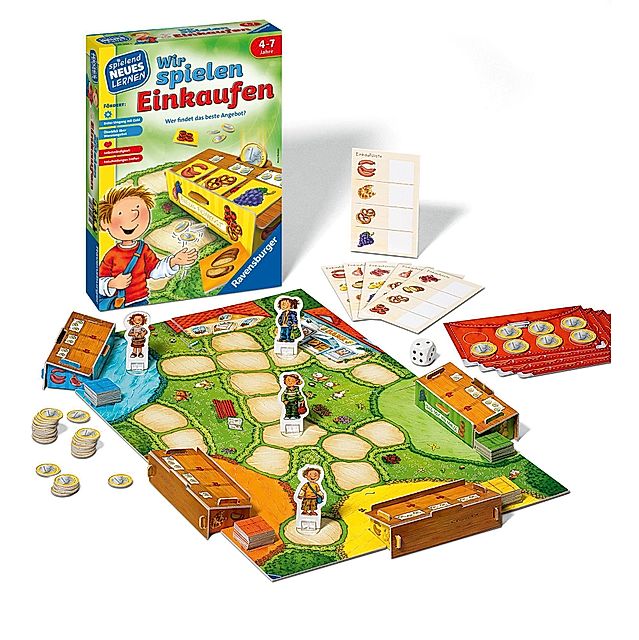 Ravensburger 24985 - Wir spielen Einkaufen - Spielen und Lernen für Kinder,  Lernspiel für Kinder ab 4-7 Jahren, Spielend | Weltbild.de