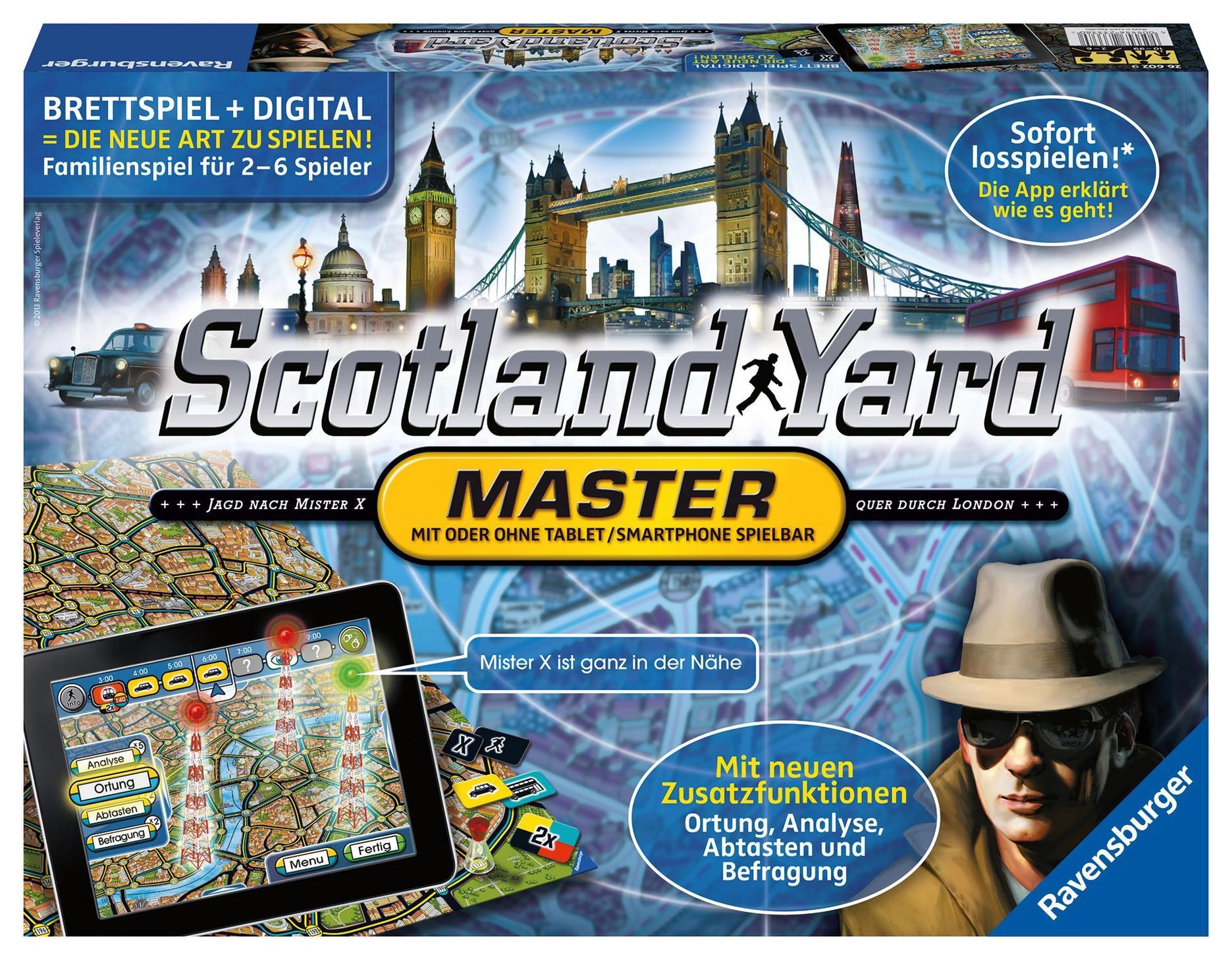 Ravensburger 26602 - Scotland Yard Master - Brettspiel, Klassiker mit App,  für Kinder und Erwachsene, für 2-6 Spieler, a | Weltbild.de