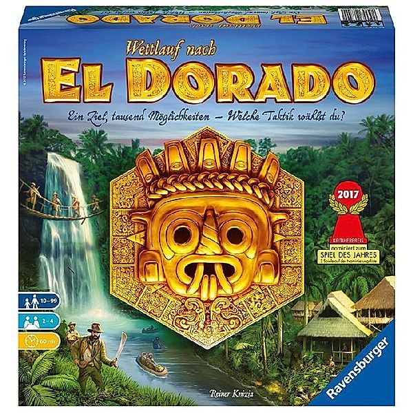 Ravensburger Verlag Ravensburger 26720 - El Dorado - Strategiespiel, Spiel für Erwachsene und Kinder von 10 - 99 Jahren - Taktikspiel geeignet für 2-4 Spieler, Reiner Knizia