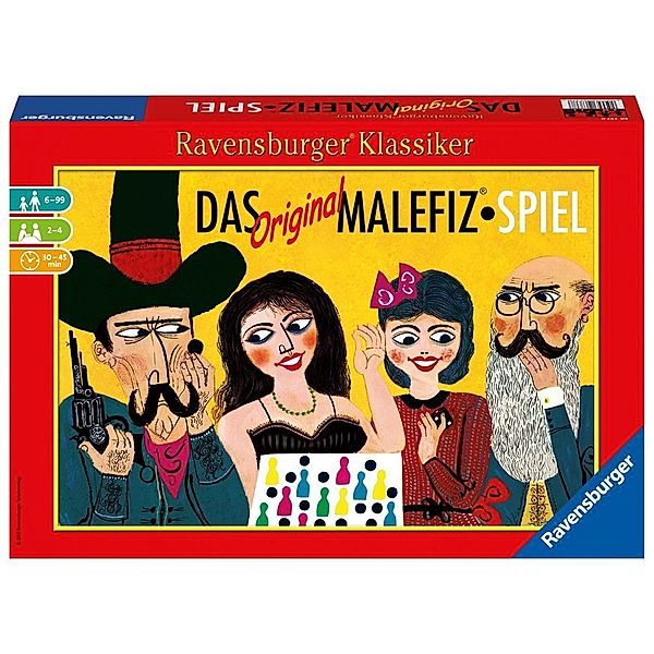 Ravensburger Verlag Ravensburger 26737 - Das Original Malefiz Spiel - Familienspiel für 2-4 Spieler, Ravensburger Klassiker ab 6 Jahren, Werner Schöppner