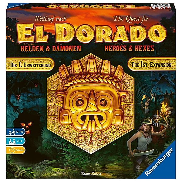 Ravensburger 26790 - El Dorado Helden und Dämonen - Erste Erweiterung, Strategiespiel, Spiel für Erwachsene und Kinder a, Reiner Knizia