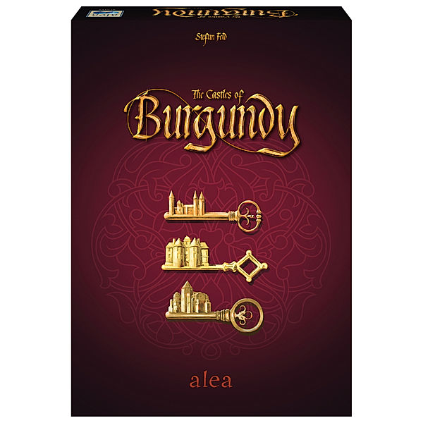 ALEA, Ravensburger Verlag Ravensburger 26925 - The Castles of Burgundy, Klassiker, Strategiespiel für 2-4 Spieler ab 10 Jahren, alea Spiele, Erweiterung, Stefan Feld