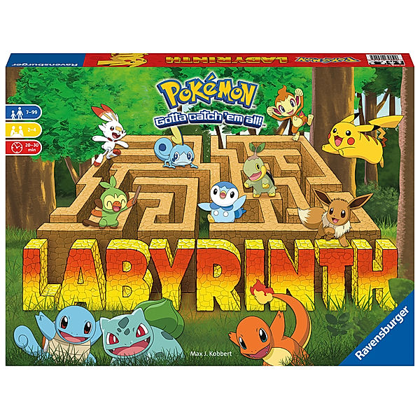 Ravensburger Verlag Ravensburger 26949 - Pokémon Labyrinth - Familienspiel für 2-4 Spieler ab 7 Jahren, Max Kobbert