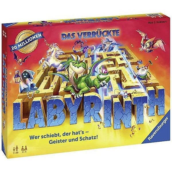 Ravensburger Verlag Ravensburger 26955 Das verrückte Labyrinth - Spieleklassiker für 2 - 4 Personen