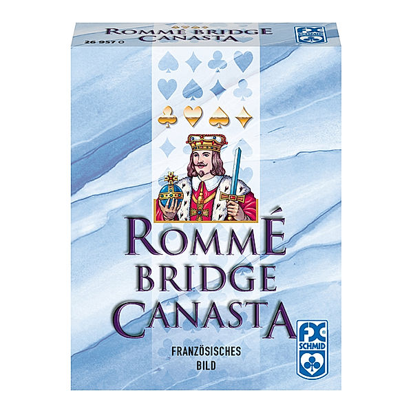 Ravensburger Verlag Ravensburger 26957 - Rommé Bridge Canasta, Kartenspiele ab 8 Jahren, Klassiker