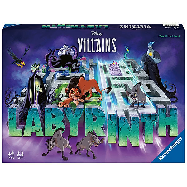 Ravensburger Verlag Ravensburger 27271 - Villains Labyrinth - Familienspiel für 2-4 Spieler ab 7 Jahren, Max Kobbert